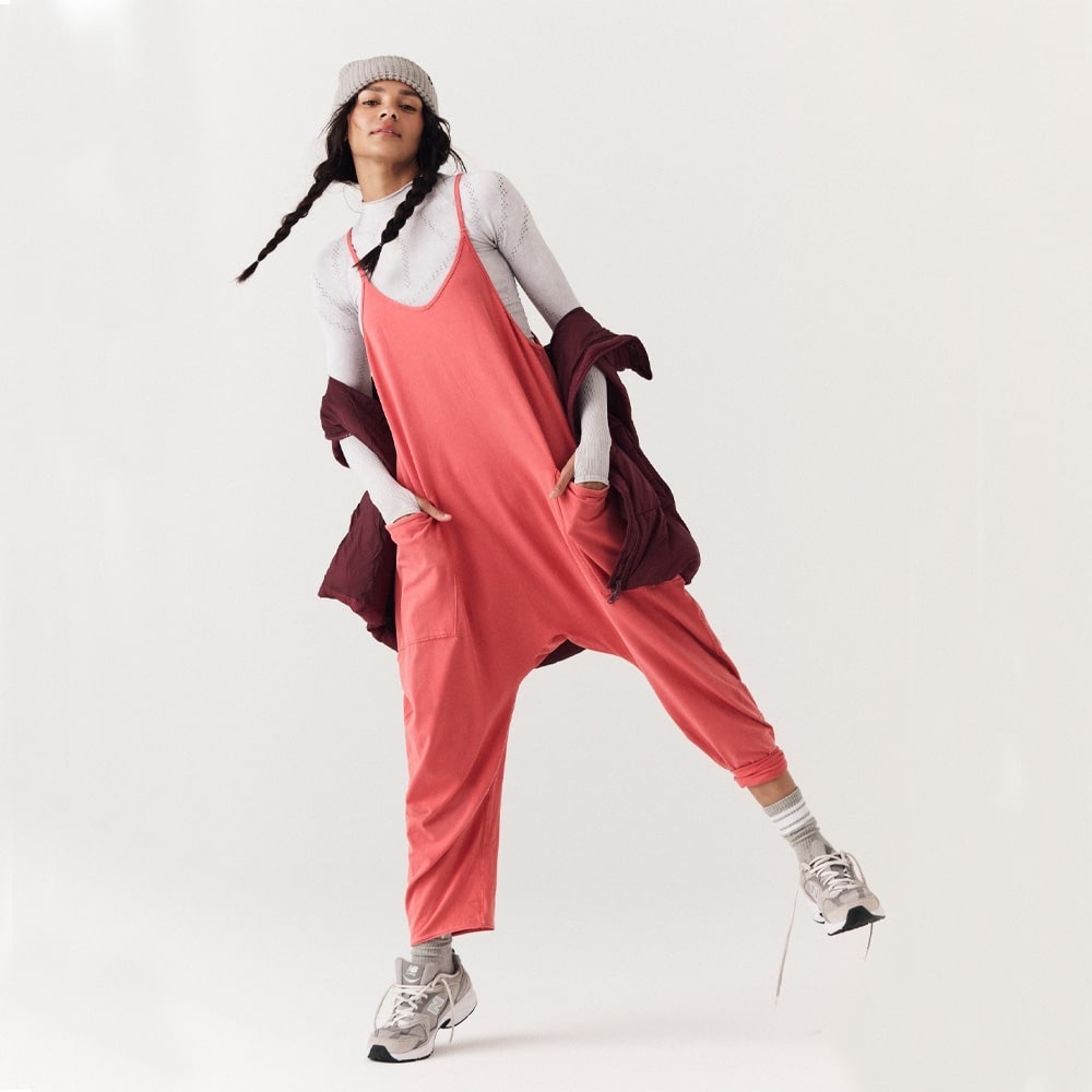 Free People Hot Shot Onesie in Winterberry
